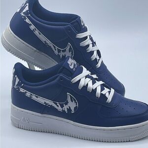 Nike Kids Air Force 1 Blue Void